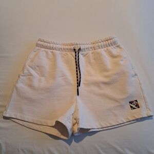 Peloton women's size Medium white colored shorts thick sweat pant style fabric